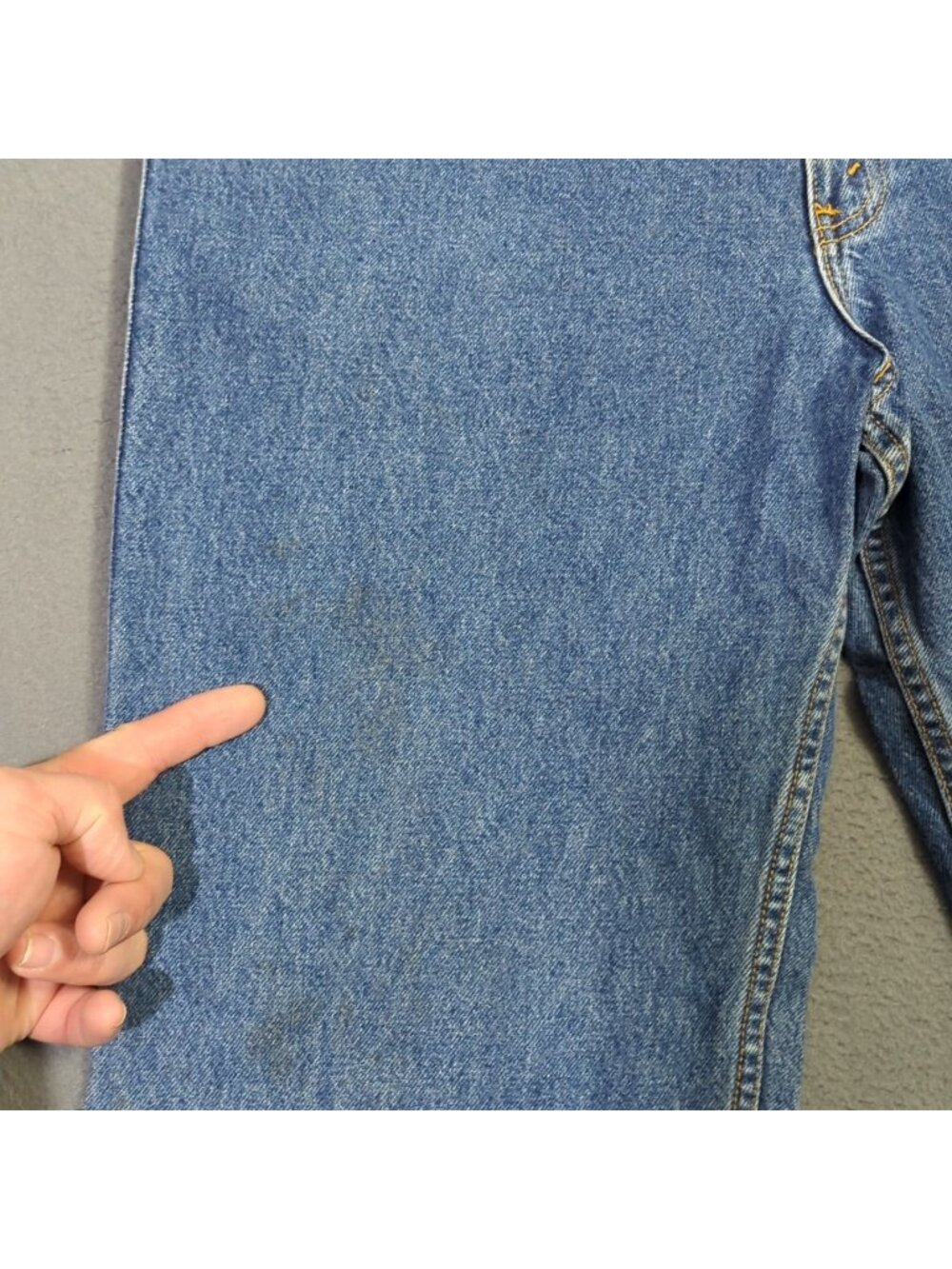 Levi's VTG Jeans Men's 38x36 Fits 36x36 Blue 540 Relaxed Fit Brown Tab - Picture 8 of 15